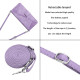 For Samsung Galaxy S24+ Dream Triangle Leather Phone Case with Long Lanyard(Purple)