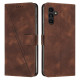 For Samsung Galaxy S24+ Dream Triangle Leather Phone Case with Long Lanyard(Brown)