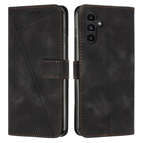 For Samsung Galaxy S24+ Dream Triangle Leather Phone Case with Long Lanyard(Black)
