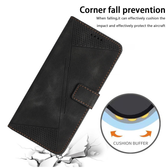 For Samsung Galaxy S24+ Dream Triangle Leather Phone Case with Long Lanyard(Black)