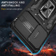 For Samsung Galaxy S23 5G Armor PC + TPU Camera Shield Phone Case(Black)