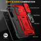 For Samsung Galaxy S23 5G Armor PC + TPU Camera Shield Phone Case(Red)