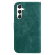 For Samsung Galaxy S24+ 5G Little Tiger Embossed Leather Phone Case(Green)