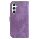For Samsung Galaxy S24+ 5G Little Tiger Embossed Leather Phone Case(Purple)
