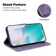 For Samsung Galaxy S24+ 5G Little Tiger Embossed Leather Phone Case(Purple)