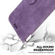 For Samsung Galaxy S24+ 5G Little Tiger Embossed Leather Phone Case(Purple)