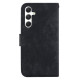 For Samsung Galaxy S24+ 5G Little Tiger Embossed Leather Phone Case(Black)