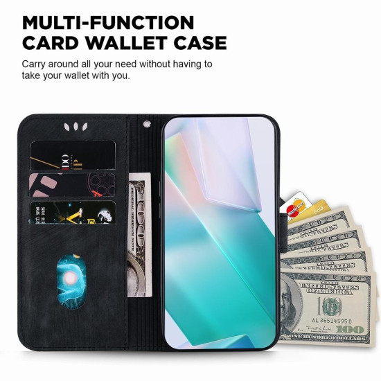 For Samsung Galaxy S24+ 5G Little Tiger Embossed Leather Phone Case(Black)