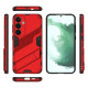For Samsung Galaxy S24+ 5G Punk Armor 2 in 1 PC + TPU Shockproof Phone Case with Invisible Holder(Red)