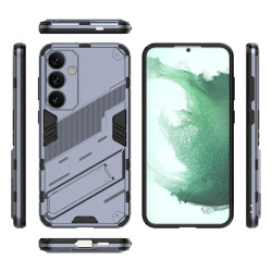 For Samsung Galaxy S24+ 5G Punk Armor 2 in 1 PC + TPU Shockproof Phone Case with Invisible Holder(Grey)