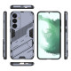 For Samsung Galaxy S24+ 5G Punk Armor 2 in 1 PC + TPU Shockproof Phone Case with Invisible Holder(Grey)