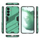 For Samsung Galaxy S24+ 5G Punk Armor 2 in 1 PC + TPU Shockproof Phone Case with Invisible Holder(Green)