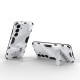 For Samsung Galaxy S24+ 5G Punk Armor 2 in 1 PC + TPU Shockproof Phone Case with Invisible Holder(White)