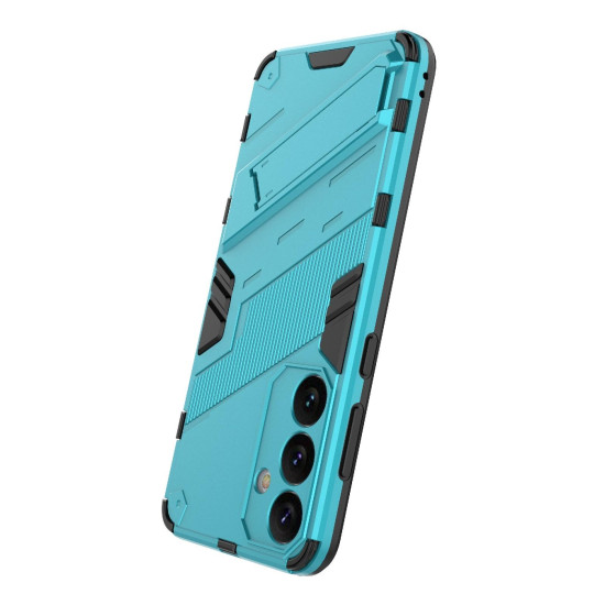 For Samsung Galaxy S24+ 5G Punk Armor 2 in 1 PC + TPU Shockproof Phone Case with Invisible Holder(Blue)