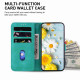 For Samsung Galaxy S24+ 5G Lily Embossed Leather Phone Case(Green)