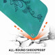 For Samsung Galaxy S24+ 5G Lily Embossed Leather Phone Case(Green)
