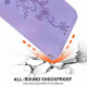 For Samsung Galaxy S24+ 5G Lily Embossed Leather Phone Case(Purple)