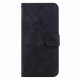 For Samsung Galaxy S24+ 5G Lily Embossed Leather Phone Case(Black)