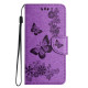 For Samsung Galaxy S24+ 5G Butterfly Embossed Flip Leather Phone Case(Purple)