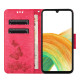 For Samsung Galaxy S24+ 5G Butterfly Embossed Flip Leather Phone Case(Red)