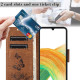 For Samsung Galaxy S24+ 5G Butterfly Embossed Flip Leather Phone Case(Brown)