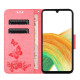 For Samsung Galaxy S24+ 5G Butterfly Embossed Flip Leather Phone Case(Pink)