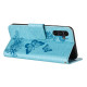 For Samsung Galaxy S24+ 5G Butterfly Embossed Flip Leather Phone Case(Blue)