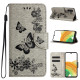 For Samsung Galaxy S24+ 5G Butterfly Embossed Flip Leather Phone Case(Grey)