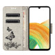 For Samsung Galaxy S24+ 5G Butterfly Embossed Flip Leather Phone Case(Grey)