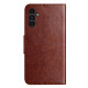 For Samsung Galaxy S24+ 5G Butterfly Flower Pattern Flip Leather Phone Case(Brown)