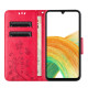 For Samsung Galaxy S24+ 5G Butterfly Flower Pattern Flip Leather Phone Case(Red)