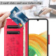For Samsung Galaxy S24+ 5G Butterfly Flower Pattern Flip Leather Phone Case(Red)