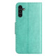 For Samsung Galaxy S24+ 5G Butterfly Flower Pattern Flip Leather Phone Case(Green)