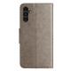 For Samsung Galaxy S24+ 5G Butterfly Flower Pattern Flip Leather Phone Case(Grey)