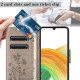 For Samsung Galaxy S24+ 5G Butterfly Flower Pattern Flip Leather Phone Case(Grey)