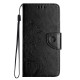 For Samsung Galaxy S24+ 5G Butterfly Flower Pattern Flip Leather Phone Case(Black)