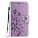 For Samsung Galaxy S24+ 5G Butterfly Flower Pattern Flip Leather Phone Case(Light Purple)