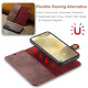 For Samsung Galaxy S24+ 5G DG.MING Crazy Horse Texture Detachable Magnetic Leather Case(Red)