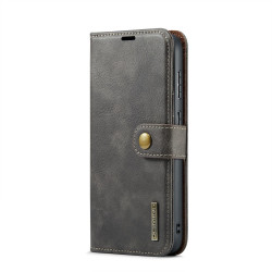 For Samsung Galaxy S24+ 5G DG.MING Crazy Horse Texture Detachable Magnetic Leather Case(Grey)