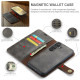 For Samsung Galaxy S24+ 5G DG.MING Crazy Horse Texture Detachable Magnetic Leather Case(Grey)