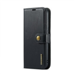 For Samsung Galaxy S24+ 5G DG.MING Crazy Horse Texture Detachable Magnetic Leather Case(Black)