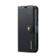 For Samsung Galaxy S24+ 5G DG.MING Crazy Horse Texture Detachable Magnetic Leather Case(Black)
