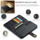 For Samsung Galaxy S24+ 5G DG.MING Crazy Horse Texture Detachable Magnetic Leather Case(Black)