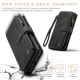 For Samsung Galaxy S24+ 5G CaseMe C30 Card Slots Zipper Wallet Leather Phone Case(Black)