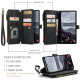 For Samsung Galaxy S24+ 5G CaseMe C30 Card Slots Zipper Wallet Leather Phone Case(Black)