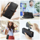 For Samsung Galaxy S24+ 5G CaseMe C30 Card Slots Zipper Wallet Leather Phone Case(Black)