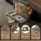 For Samsung Galaxy S24+ 5G CaseMe C30 Card Slots Zipper Wallet Leather Phone Case(Brown)