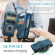 For Samsung Galaxy S24+ 5G CaseMe C30 Card Slots Zipper Wallet Leather Phone Case(Blue)