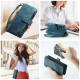 For Samsung Galaxy S24+ 5G CaseMe C30 Card Slots Zipper Wallet Leather Phone Case(Blue)