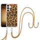For Samsung Galaxy S24+ 5G Electroplating Dual-side IMD Phone Case with Lanyard(Leopard Print)